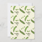 Can Baby Showerの手描きスイートピーつる植物 招待状 (裏面)