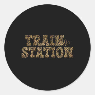 Can Be A Train Station Kinda Dayことわざ ラウンドシール