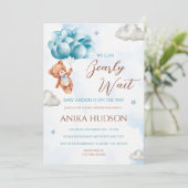 Can Bearly Wait Baby Shower Invitation 招待状 (スタンド正面)