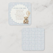 Can Bearly Wait Teddy Bear Books for Baby Shower エンクロージャーカード (正面/裏面)