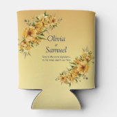 Can Cooler Golden Yellow Flowers 缶クーラー (裏面)