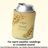 Can Cooler Golden Yellow Flowers 缶クーラー