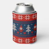 Can Cooler small Ugly Sweater Santa Claus Knit 缶クーラー (缶裏面)