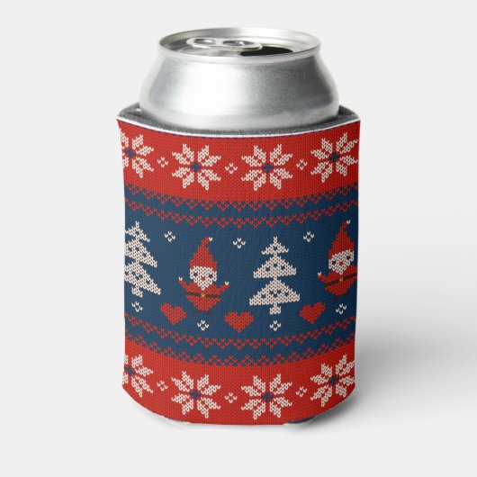 Can Cooler small Ugly Sweater Santa Claus Knit 缶クーラー (缶裏面)