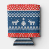 Can Cooler small Ugly Sweater with Reindeer Knit 缶クーラー (裏面)