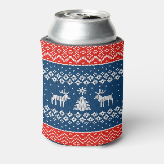 Can Cooler small Ugly Sweater with Reindeer Knit 缶クーラー (缶裏面)