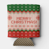 Can Cooler small with Merry Christmas Knit 缶クーラー (裏面)