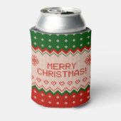 Can Cooler small with Merry Christmas Knit 缶クーラー (缶裏面)
