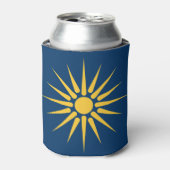 Can Cooler with flag of Macedonia, Greece 缶クーラー (缶正面)