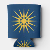 Can Cooler with flag of Macedonia, Greece 缶クーラー (裏面)