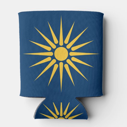 Can Cooler with flag of Macedonia, Greece 缶クーラー (裏面)