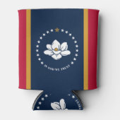 Can Cooler with flag of MIssissippi, USA 缶クーラー (正面)