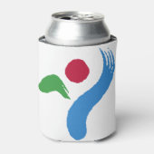 Can Cooler with flag of Seoul, South Korea 缶クーラー (缶正面)