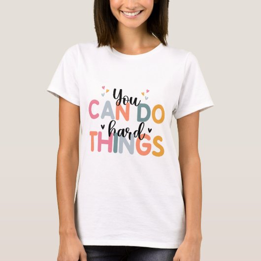 Can Do懸命Things Test Dayテスト先生 Tシャツ (正面)