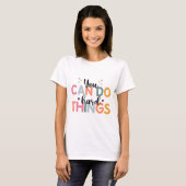 Can Do懸命Things Test Dayテスト先生 Tシャツ (正面フル)