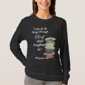 Can Do All Things Religious Bible YM Verse YW Them Tシャツ (正面)