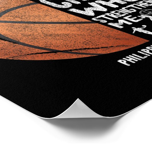 Can Do All Things Through Christ Philippians 413 B ポスター (角)