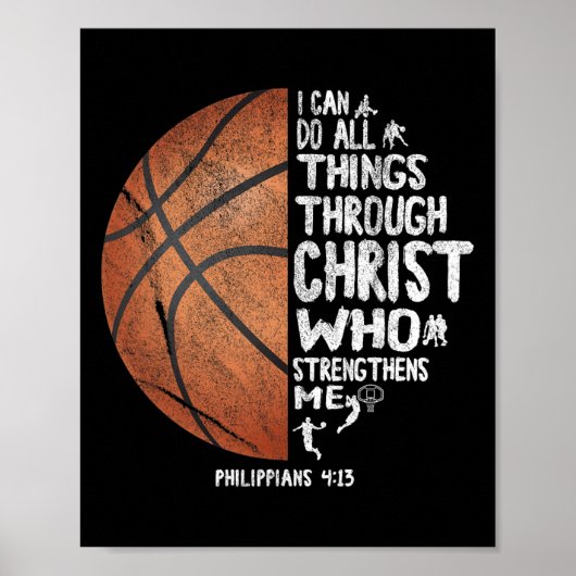Can Do All Things Through Christ Philippians 413 B ポスター (正面)