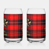 Can glas with a fun fish ガラス缶 (左)