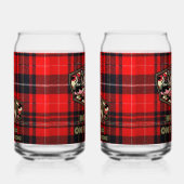 Can glas with a fun fish ガラス缶 (右)