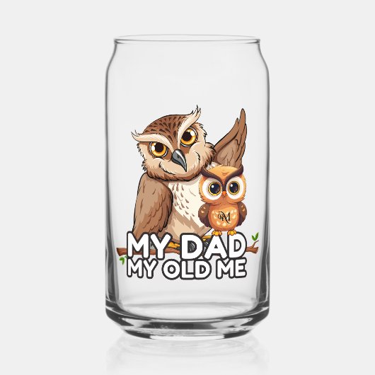 Can Glass : My Dad My Old Me ガラス缶 (正面)