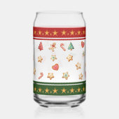 Can Glass with Christmas Cookies ガラス缶 (右)