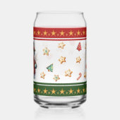 Can Glass with Snowman and Christmas Cookies ガラス缶 (裏面)