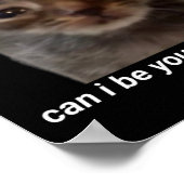 Can I Be Your Valentine Funny Cat Meme Brainrot Ge ポスター (角)