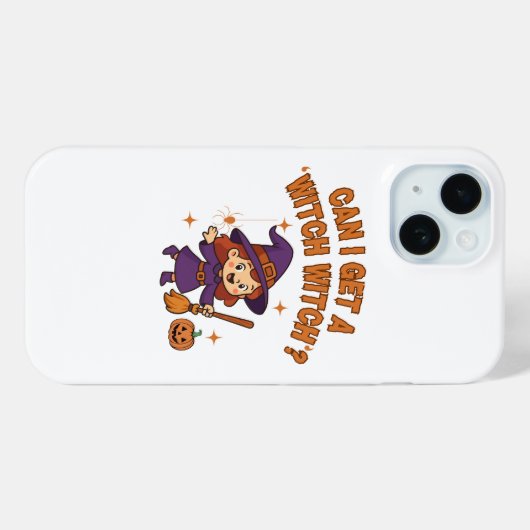 Can I Get a ‘Witch Witch’? Halloween Phone Case Case-Mate iPhoneケース (裏面 (横))