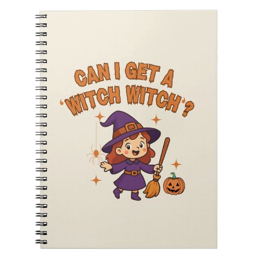 Can I Get a ‘Witch Witch’? Witchy Notebook ノートブック (正面)