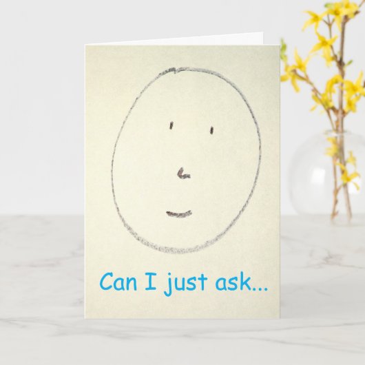 "Can I just ask (artichokes)" #2 (Any) カード (黄色い花)