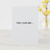 Can I just ask... Folded Greeting Card カード (黄色い花)