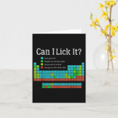 Can I Lick It Funny Back To School Periodic Table カード (黄色い花)