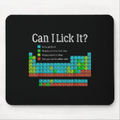 Can I Lick It Funny Back To School Periodic Table  マウスパッド (正面)