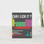 Can I Lick It Periodic Table Chart Science Teacher カード (正面)
