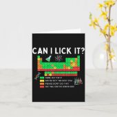 Can I Lick It Periodic Table Chart Science Teacher カード (黄色い花)