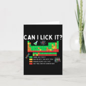 Can I Lick It Periodic Table Chart Science Teacher カード (正面)
