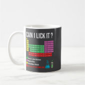 Can I Lick It Periodic Table Chart Science Teacher コーヒーマグカップ (左)