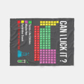 Can I Lick It Periodic Table Chart Science Teacher フリースブランケット (正面(横))