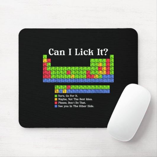 Can I Lick It Periodic Table Chart Science Teacher マウスパッド (マウス)