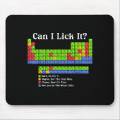 Can I Lick It Periodic Table Chart Science Teacher マウスパッド (正面)