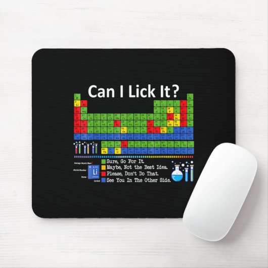 Can I Lick It Periodic Table Chart Science Teacher マウスパッド (マウス)