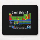 Can I Lick It Periodic Table Chart Science Teacher マウスパッド (正面)