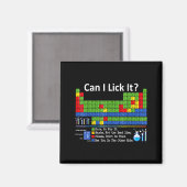 Can I Lick It Periodic Table Chart Science Teacher マグネット (正面/裏面)