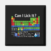 Can I Lick It Periodic Table Chart Science Teacher マグネット (正面)