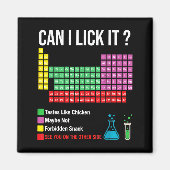 Can I Lick It Periodic Table Chart Science Teacher マグネット (正面)