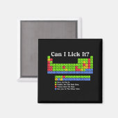 Can I Lick It Periodic Table Chart Science Teacher マグネット (正面/裏面)