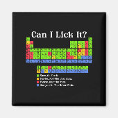 Can I Lick It Periodic Table Chart Science Teacher マグネット (正面)