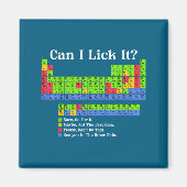 Can I Lick It Periodic Table Chart Science Teacher マグネット (正面)