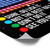 Can I Lick It Periodic Table Funny Science Chemist ポスター (角)